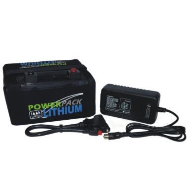 Battery - 12v 16Ah Power Pack Lithium inc Charger