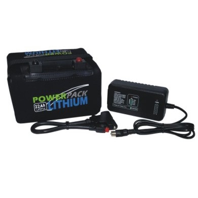 Battery - 12v 22Ah Power Pack Lithium inc Charger