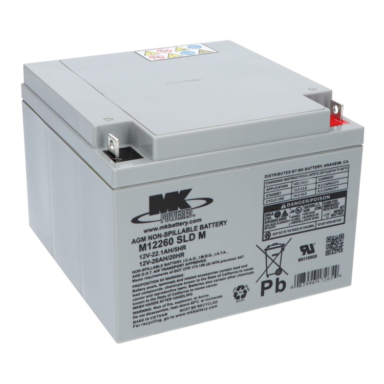 Battery - 12v 26Ah MK AGM