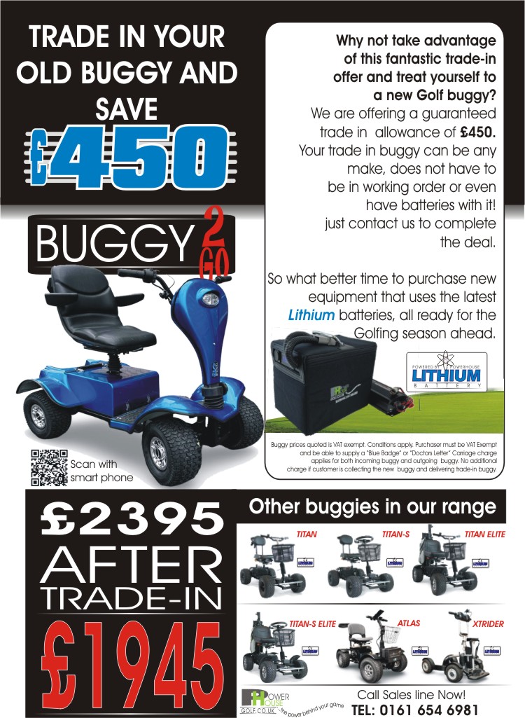 Trade in your old golf buggy